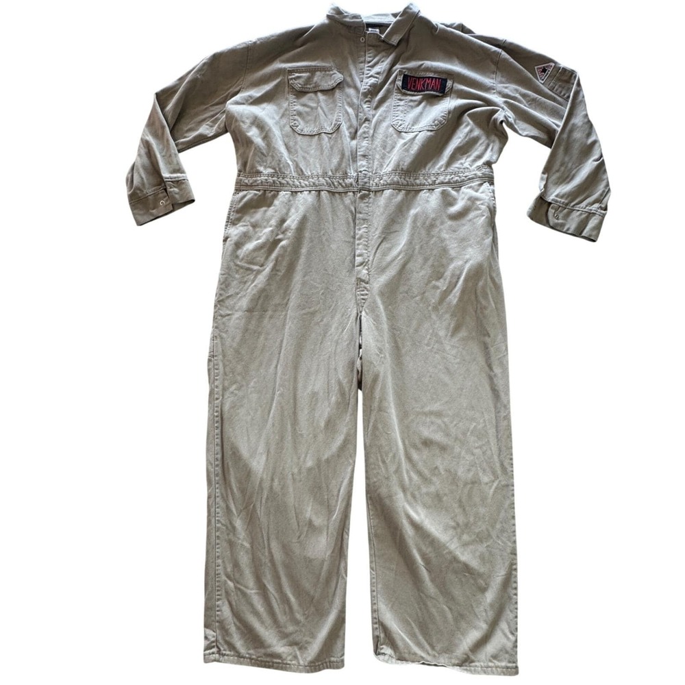 Bulwark FR Ghostbusters Venkman Khaki Coveralls Mens 60- Vintage 1990s